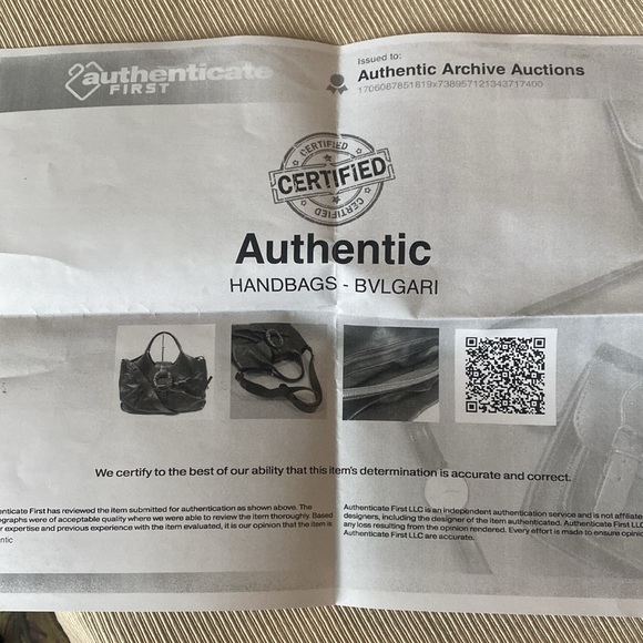 Authentic Bvlgari Chandra Satchel/Shoulder Bag with COA - Picture 10 of 10